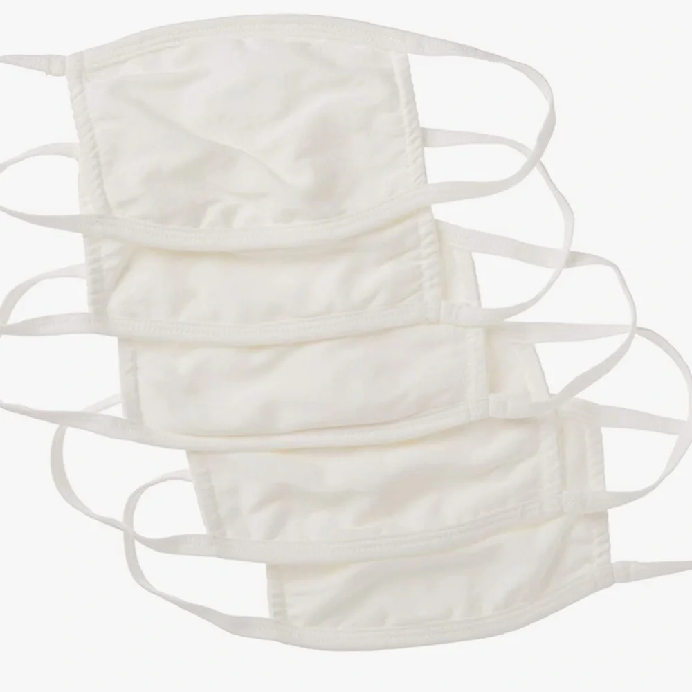 NWOT Six Hanes Reusable Cotton Face Mask